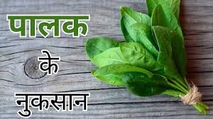सुबह खाली पेट पालक खाने से क्या नुकसान होता है
